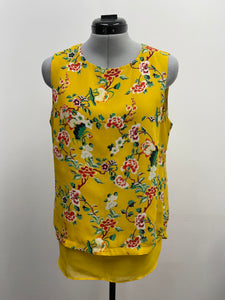 Women's Rose & Olive Sleeveless Top, Medium