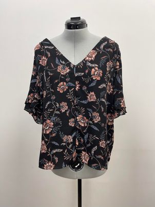 Women's Ivanka Trump Short Sleeve Blouse, Large