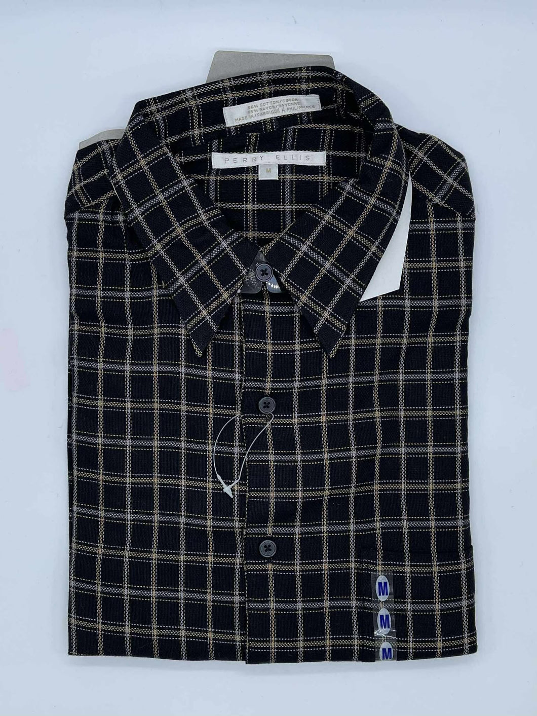 Men's Perry Ellis Long Sleeve Shirt, Medium