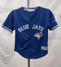 Load image into Gallery viewer, Children&#39;s Majestic Short Sleeve Blue Jays Jersey, 4T
