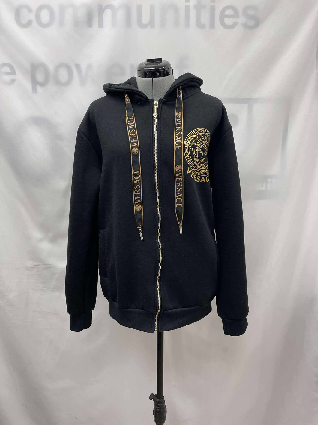 Women's Versace Long Sleeve Hoodie, Large