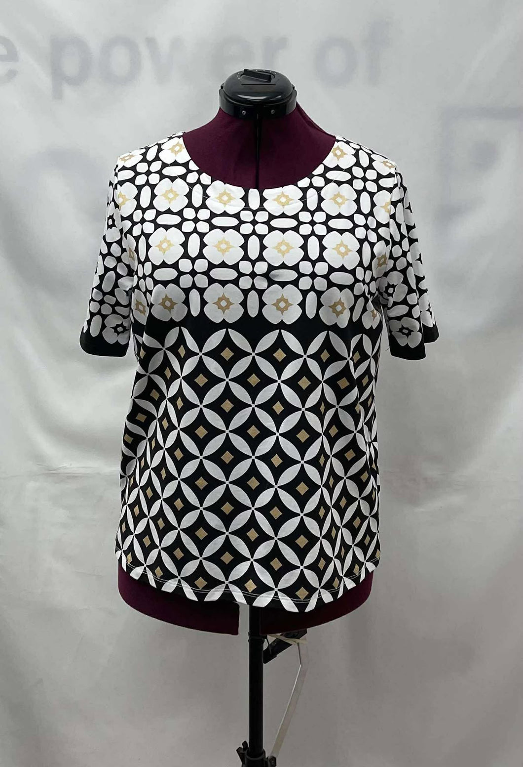 Women's Leo & Ugo Short Sleeve Top, Extra Large