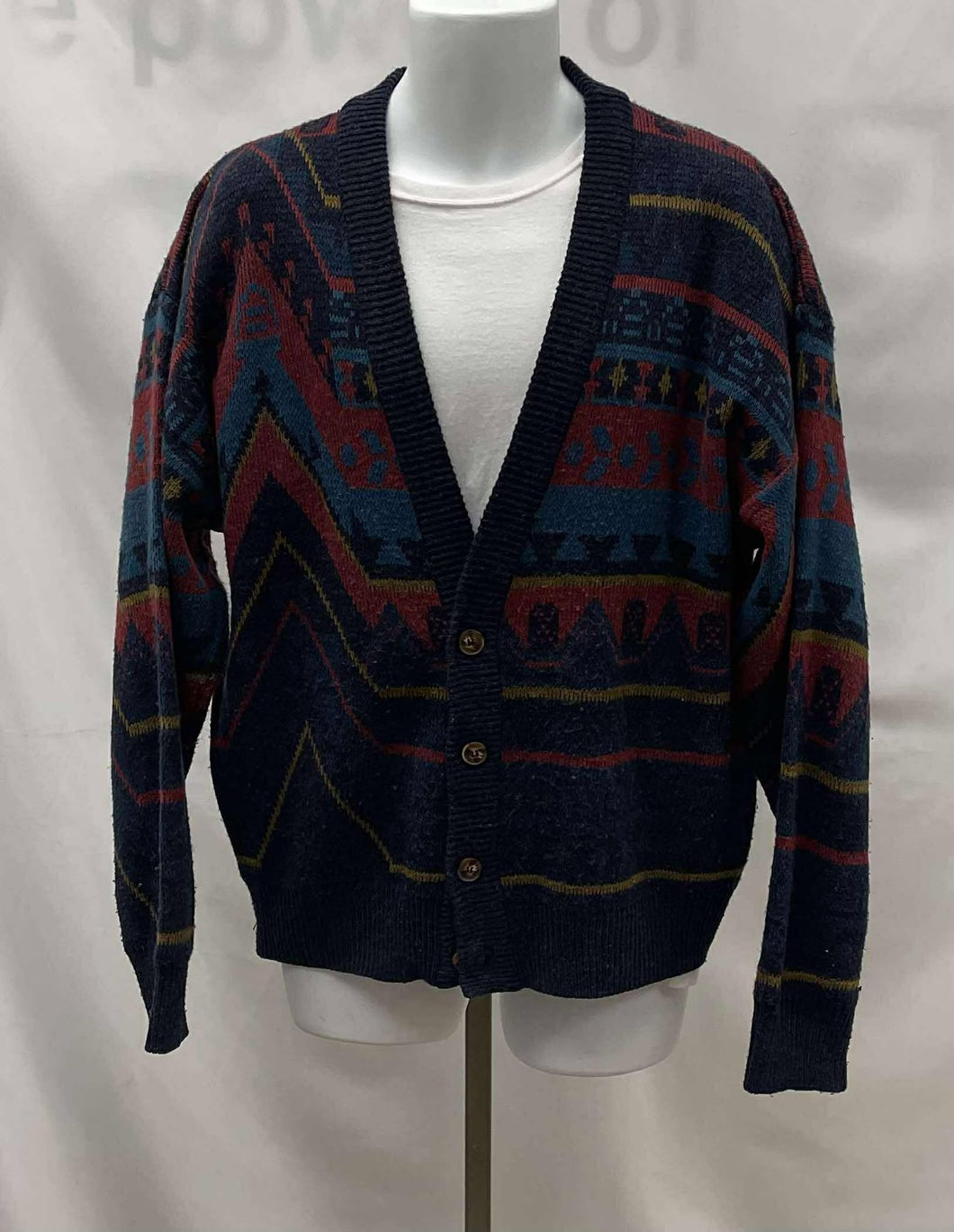Men's Vintage Sears Long Sleeve Cardigan, Large