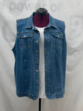 Load image into Gallery viewer, Women's Christopher &amp; Banks Denim Vest, 3XL
