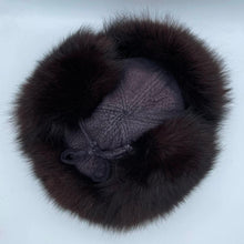 Load image into Gallery viewer, Women's Vintage Fox Fur Ushanka Hat
